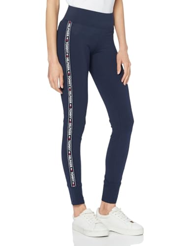 Tommy Hilfiger Damen Leggings Sport, Blau (Navy Blazer), XS