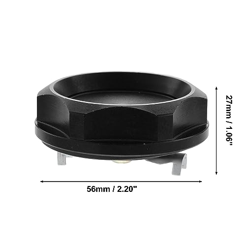 Tapa de llenado de aceite de motor para Mitsubishi Lancer y Outlander en aleación negra 5