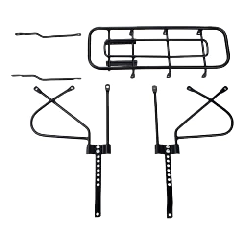 Portabicicletas ajustable con estante de acero reforzado para equipaje de ciclismo duradero
