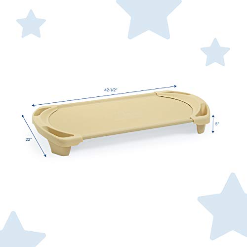 Angeles Preschool Daycare Stackable SpaceLine Toddler Rest Cot - 4 Pack, Sand - Thumbnail 5