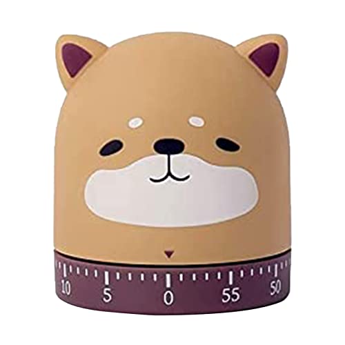 ALI2 Mignon minuteur mécanique de cuisine - Minuteur de gestion du temps - Décoration d'intérieur - Minuteur animal de 60 minutes pour enfants - Devoirs - Cuisson - Yoga, fitness - Exercice (chien) Cover