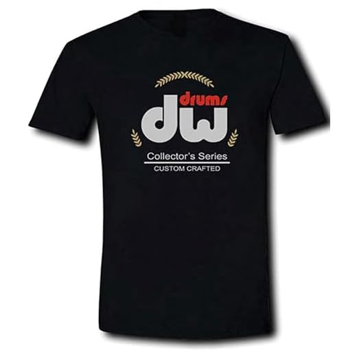 IKOKO out Dw Drums Collector's Series Glogo Drum Workshop Unisex 100% Cotton Short-Sleeve T-Shirts Black M