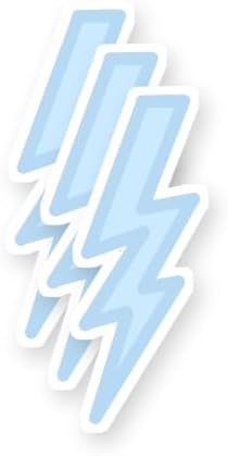 Bright Pastel Lightning Vinyl Stickers 3 Pack 3 Inch image 5