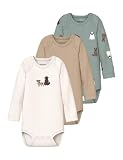 NAME IT Nbmbody 3p Ls Dog Noos Nbmbody 3P Ls Dog Noos (confezione da 3), Green Milieu, numeric_56