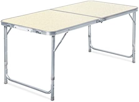 Mesa de Camping Plegable 120x60x70cm Ajustable en Altura 54/61/70...