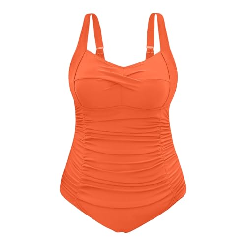 Maillot de bain Une Pièce Grande Taille Push-up galbant col U