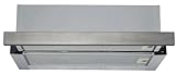 PKM Einbau-Dunstabzugshaube, ausziehbar UBH6002-AH - silber