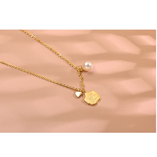 Pendentif perle d'eau douce contre les allergies, chaîne argent 925 - 2