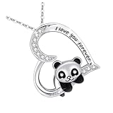 TOYANDONA Collar Mujer Colgante Corazón con Pedrería Brillante Aleación Elegante para Regalo Día San Valentín Madres Hijas Esposas