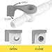 10 Pcs Ximter ComfortFlow Grey Catheter Valves - Sterile, Easy-to-Use Lever Tap, Smooth Edges, and Tubing for Optimal Urine Drainage - Essential Catheter Supplies