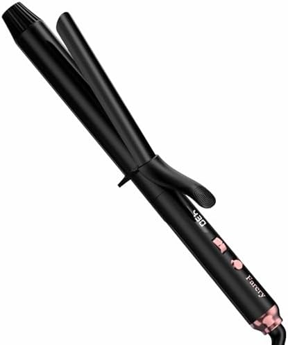 Bio Ionic Long Barrel Curling Iron with Moisture Heat — top-down angle highlighting key features