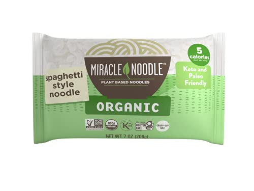 Miracle Noodle Organic Variety Pack (Spaghetti, Fettuccine, & Rice) - Shirataki Noodles, Shirataki Rice, Low Carbs, Low Calorie, Gluten Free, Soy Free, Keto Friendly - 2 Of Each Pack, 6-Pack #TOP3