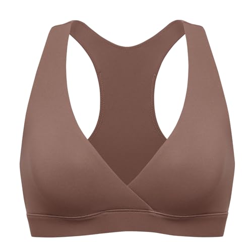 Image of MOMANDA Crossover Nursing Bras for Breastfeeding | Racerback maternity sleep bralettes, Wireless, Comfy, For women