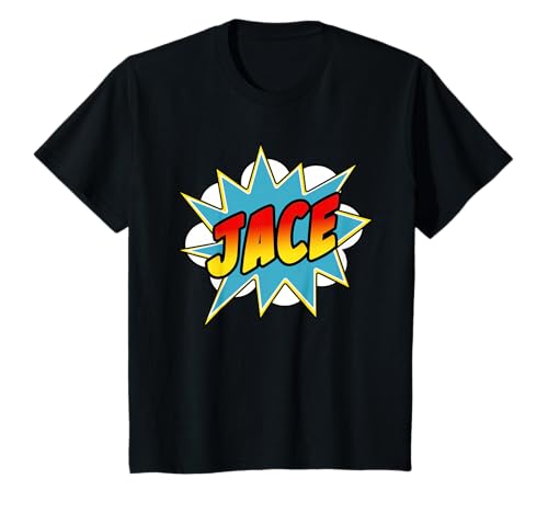Boys Jace Name Bande dessinée super-héros T-Shirt