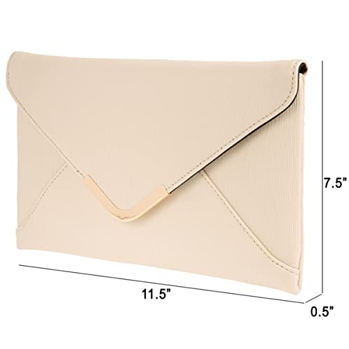 Image of JNB Faux Leather Envelope Clutch Purse