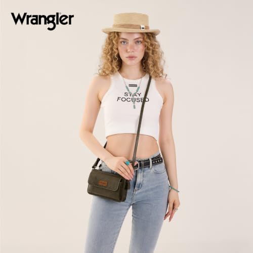 Image of Wrangler Crossbody Wallet for Women RFID Clutch Phone Purse with Credit Card Slots | RFID