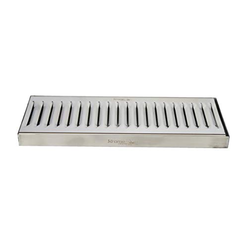 Krome 12â€³ x 5â€³ Drip Tray Stainless Steel 304 Grade Construction, Brushed Finish - C606