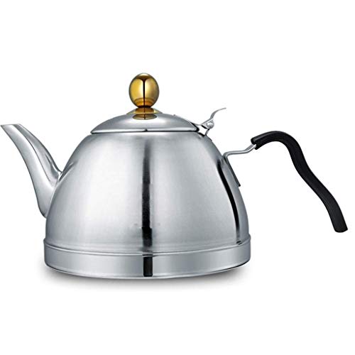 Whistle Kettle-Coffee Pot304 Elektrokessel Induktionsherd aus Edelstahl Speziell verdickter 1,5 l Teekanne mit flachem Boden