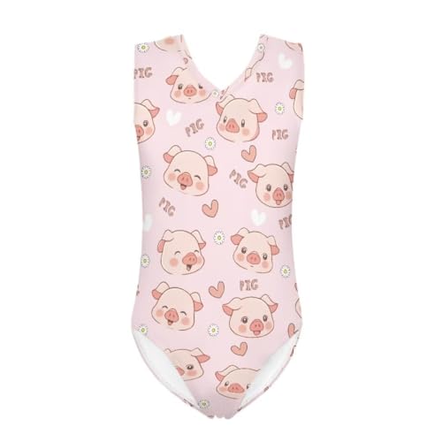 Image of Girls Swimsuit 3-14Y One Piece Swimwear Sleeveless Girls Bathing Suit
