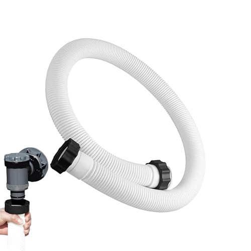 Manguera de bomba de piscina: tubo de conector de ajuste universal, línea de flujo flexible fuerte para filtros de spa al aire libre, kit de reemplazo de tubería de agua corrugado de servicio pesado |