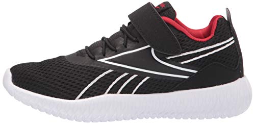 Reebok Boy's Flexagon Energy Cross Trainer, Black/Vector Red/White/Velcro Strap, 2.5 Little Kid #TOP7