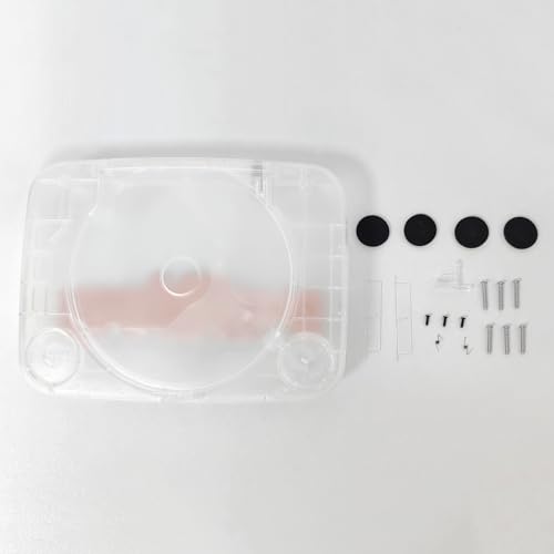 Image of Replacement Shell Case for PS One, Translucent Retro Game Console Housing Shell Kit for PS1 SCPH 001 SCPH 102 SCPH 103 (Transparent White)