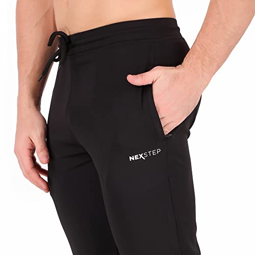 Image of NEXSTEP Men's Regular Fit Track Pants with Zipper Pockets