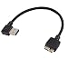 Smays Short Right Angle USB 3.0 to Micro B 3.0 Data Sync and Charging Cord - 2.1 Amps to Quickly Charge Galaxy S5 Phone, Portable Charger, External Battery (6 Inches Long)