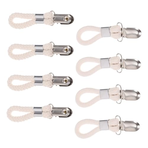 POPETPOP 8 Piezas Clips de Toalla Colgantes Metálicos Multiusos Toallas Ropa Color y Organizador Cocina