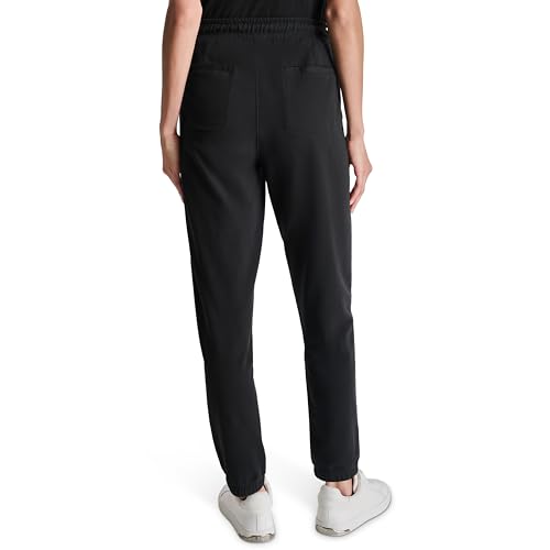 DKNY Women's Smocked Drawcord Waistband Knit Jogger4