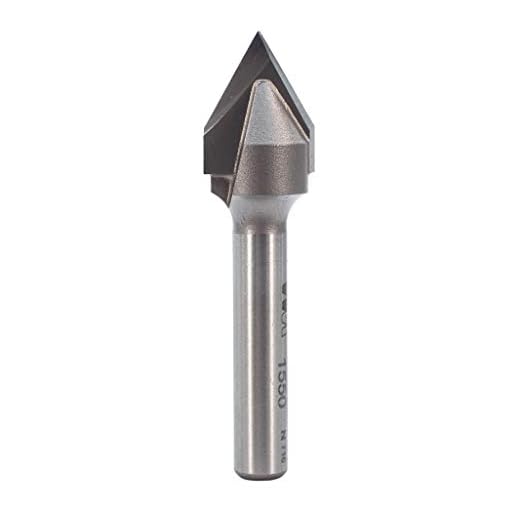 Whiteside Router Bits 1550 V-Groove 60-Degree 1/2-Inch Cutting Diameter and 7/16-Inch Point Length