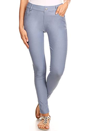 Image of YELETE Women's Basic Five Pocket Stretch Jegging Tights Pants