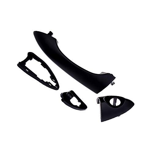 LUJUNTEC Exterior Door Handle Driver Side Replacement for 2000-2006 for BMW X5 Black