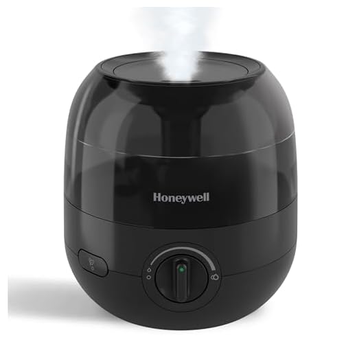 Honeywell Mini Cool Mist humidifier, Easy to Fill and Clean, humidifier for small Bedroom, Kids Rooms, or office. Ultra Quiet Operation and Auto Shut-Off - Black, HUL525B