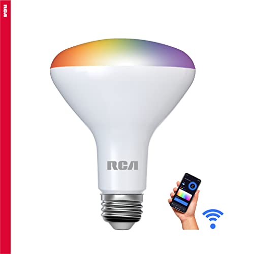 Rca Wifi Led Smart Light Bulb, 24-Pk | Indoor Flood Light, 9W (60W Equiv) Multicolor & White Led Light Bulb, Dimmable & Tunable Br30 Smart Bulb, Google & Alexa Light Bulb Compat, Control From Anywhere #TOP2