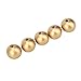Produktbild 100 Stück Bastelperlen Gold, Holzperlen Perlen Mit Loch, 20mm Glatte Runde Distanzperlen Für DIY Craft Jewelry Making