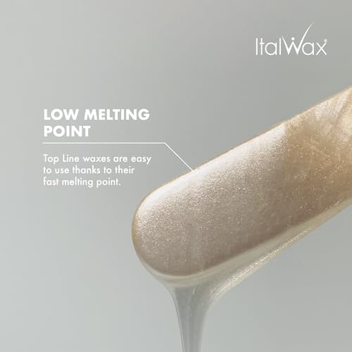 Italwax Top Line Crystal Hard Wax 1.65lb (750g) – Neutral White Ultra-Delicate Formula with No Fragrance or Colorants, Ideal for Reactive Skin & Facial Areas – Made in Italy