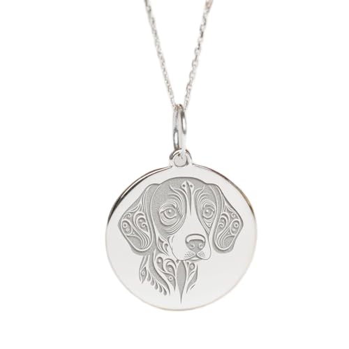 Collier Beagle argent 925 anti-allergie, le bijou durable pour peau sensible