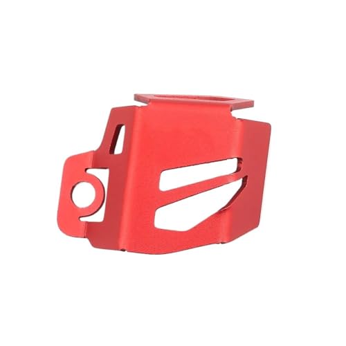Protection Pot Echappement Fantic Caballero 125 250 500 et Couvercle Frein Arrière Alliage Rouge