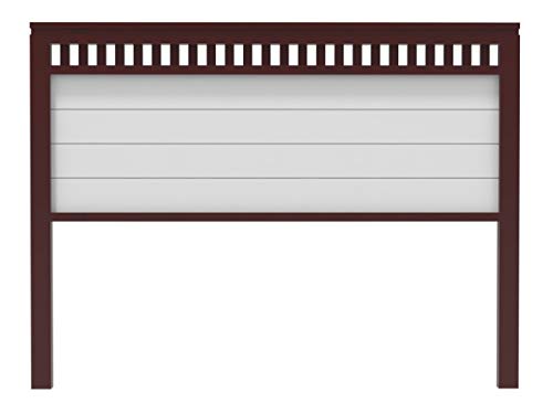 PEJECAR cabecero Bora para Cama de 105 Fabricado en Madera Maciza de Pino insigni Acabado Combinado Nogal Blanco