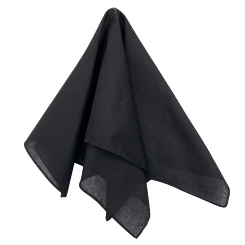 Image of MDSTYLE 100% Cotton Solid Color Bandana for Men & Women 22 inch x 22 inch Handkerchief Headband Scarf