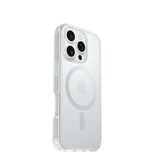 Image of OtterBox iPhone 16 Pro Symmetry Series Clear Case - Stardust - Ultra-Thin, Sleek iPhone Case, Glitter iPhone Case