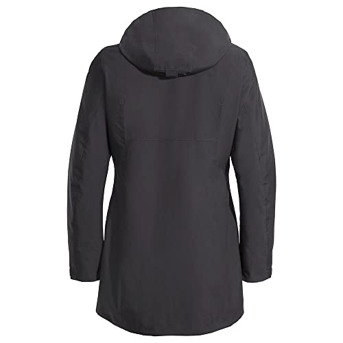 VAUDE Idris III 3-in-1 Parka Damen – Damen-Winterjacke wasserdicht, winddicht & atmungsaktiv mit Eco-Finish, Damen-Doppeljacke mit wärmender Hybrid-Innenjacke – in Schwarz, Größe: 40