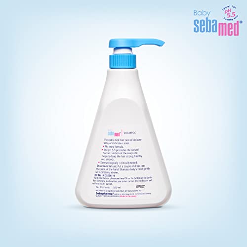 Image of Sebamed Baby Shampoo|pH 5.5| Soap Free| No Tears | 500 ml (Pack of 2)