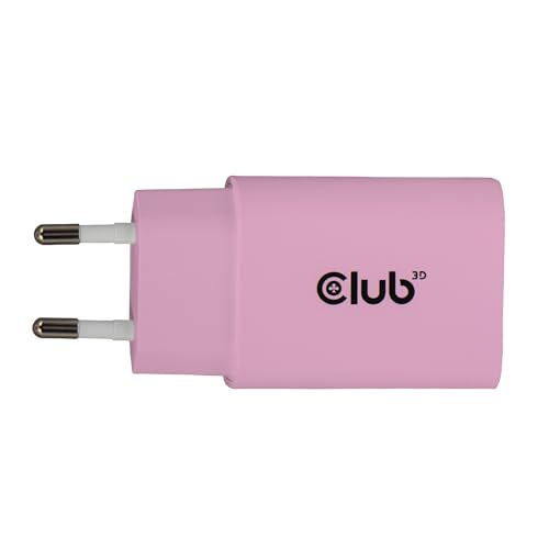 Chargeur USB-C 30W rose Club3D x2 : la recharge rapide et compacte au quotidien