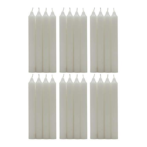 Vela de Mesa Multiples Colores 17,5 cm (Blanco, 24 Velas)