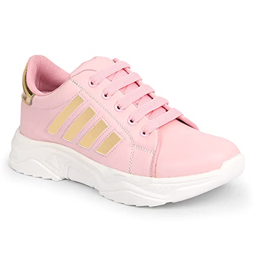 Image of Longwalk Women's Sneaker Walking Shoes for Girl's Pink Shoes Collections
