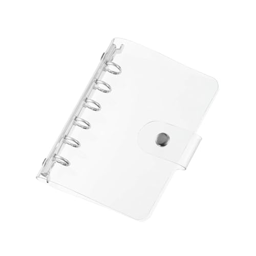 Roczential �V�X�e���蒠 �o�C���_�[ �~�j6���蒠 �m�[�g�J�o�[ �����O �o�C���_�[ �|�P�b�g�T�C�Y PVC�N���A�f�� ���L�� �N���A�|�P�b�g (����, A7)