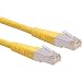 Produktbild ROLINE Patchkabel Kat.6 (Class E) S/FTP (PiMF), gelb, 0,5 m