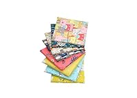 CraftsFabrics Patchwork Stoffe Paket – 8 Stück 40×50 cm – 100% Baumwolle Stoffe – Fat Quarter Stoffpaket Kinder Tiere– Baumwollstoff für Nähen, Quilten, Patchwork, Basteln, Baby Kleidung, DIY Projekte